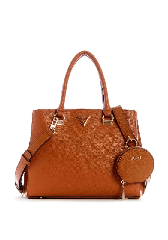 Guess Alexie Multiway Satchel Bag, Light Cognac