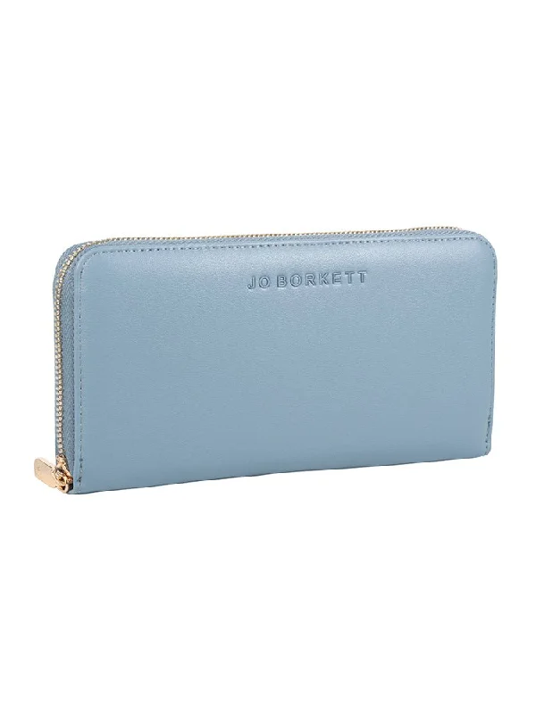 Jo Borkett Zip Around Purse | Blue