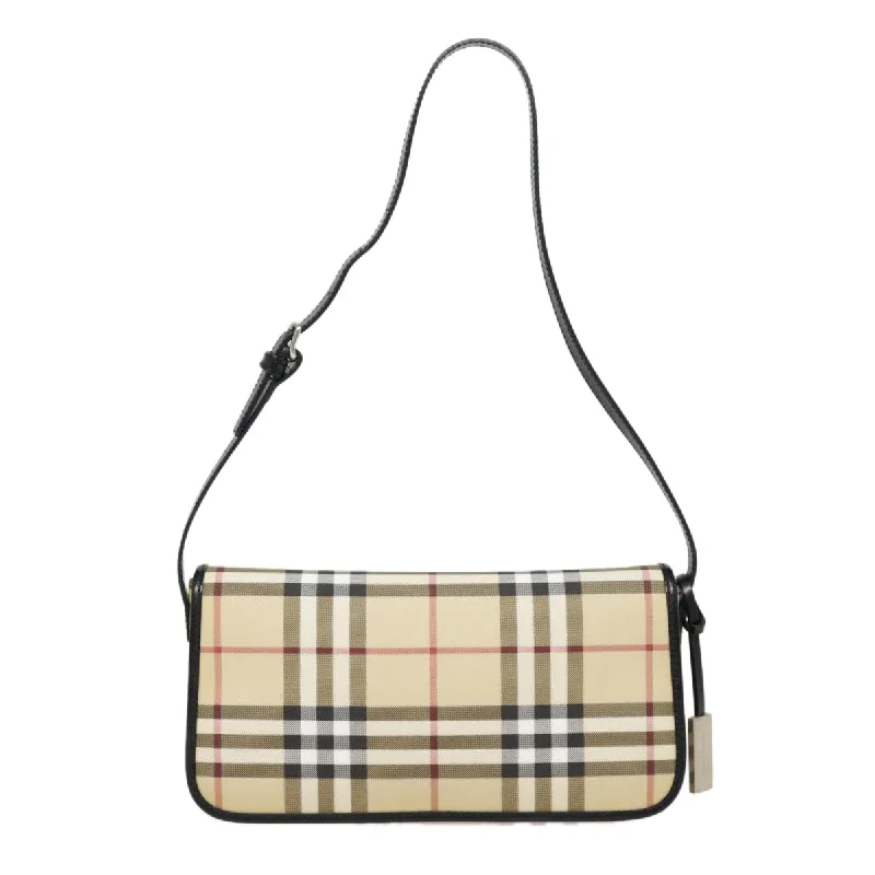 Burberry Nova Check  Canvas Shoulder Bag (Pre-Owned)