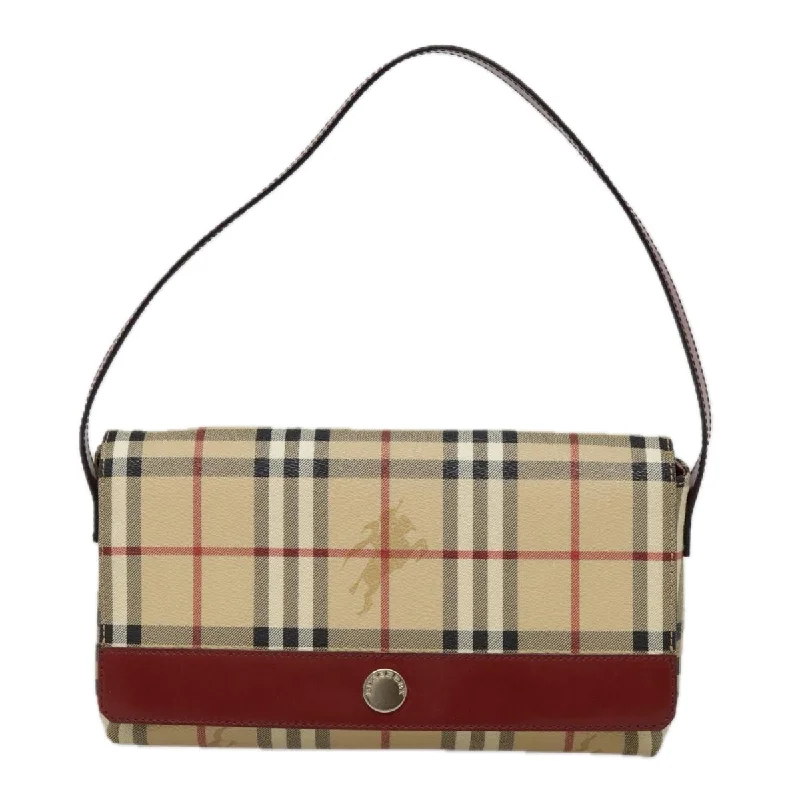 Burberry Nova Check  Leather Shoulder Bag (Pre-Owned)