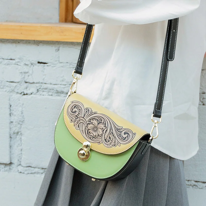 Womens Small Designer Crossbody Bags Green Shoulder Bag