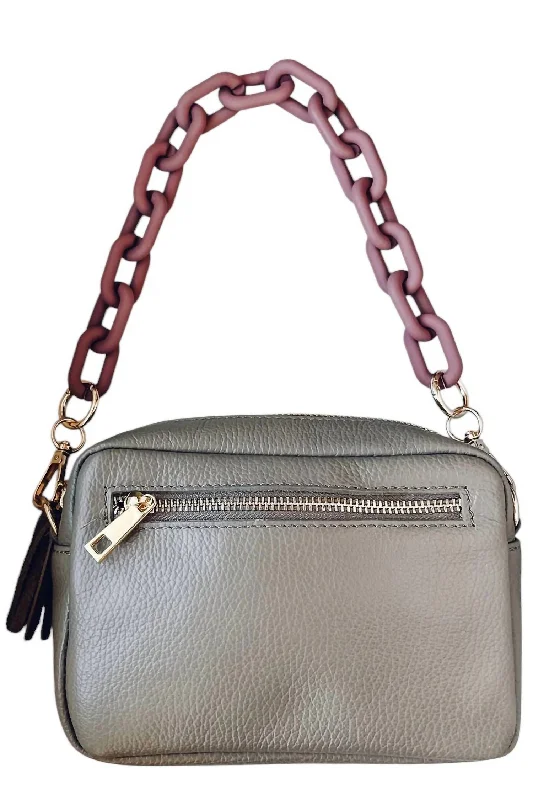 Women's Mini Italian Leather Bag In Black