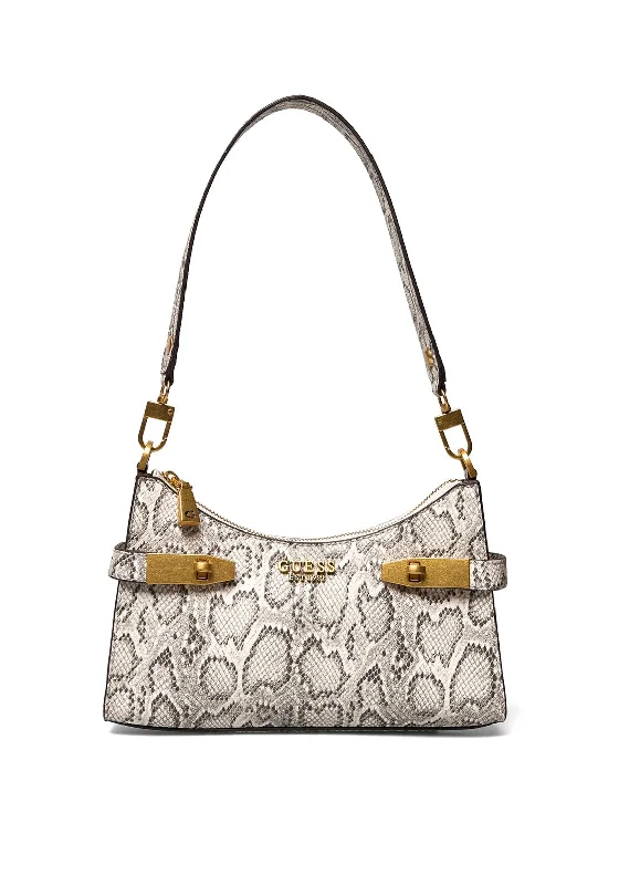 Guess Zadie Logo Mini Shoulder Bag, Python