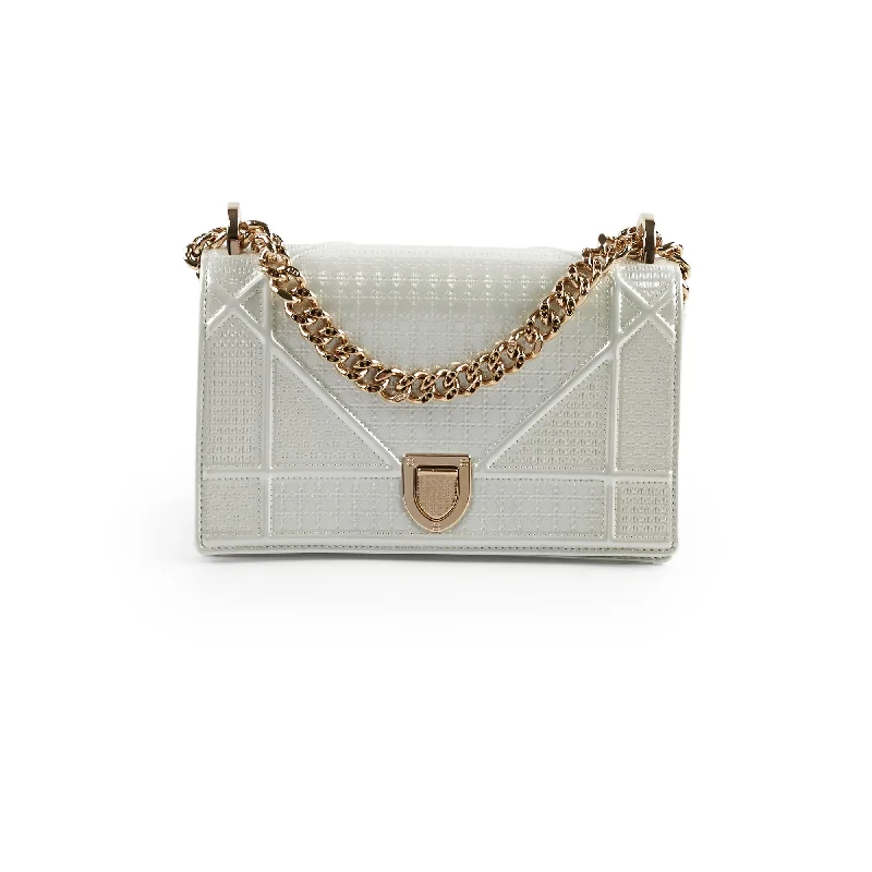 Dior Diorama Small White Pearl