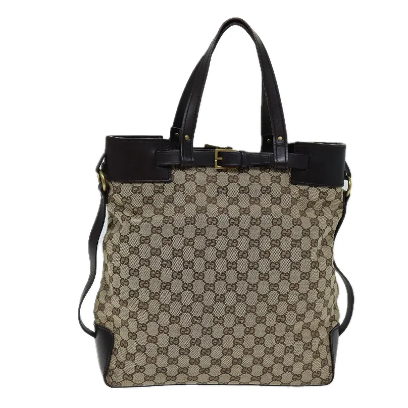 Gucci Gg Canvas  Canvas Tote Bag (Pre-Owned)