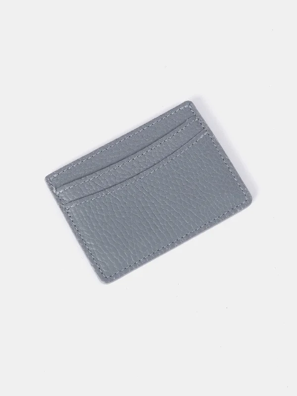 The Card Case - French Grey Calf Grain