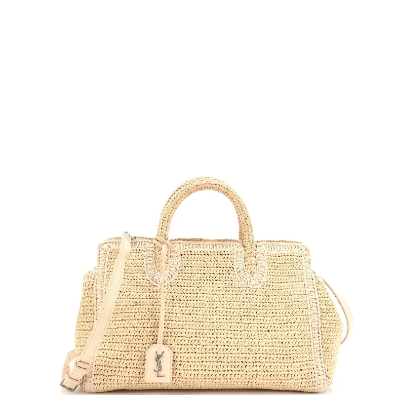 Rive Gauche Cabas Woven Raffia Small