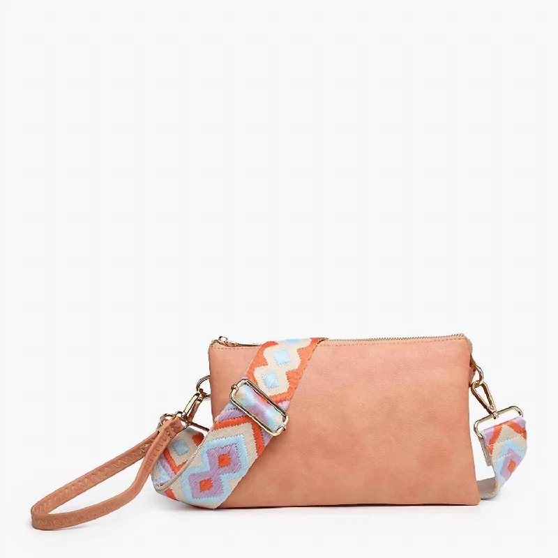 Izzy Crossbody With Adjustable Guitar Strap In Melon