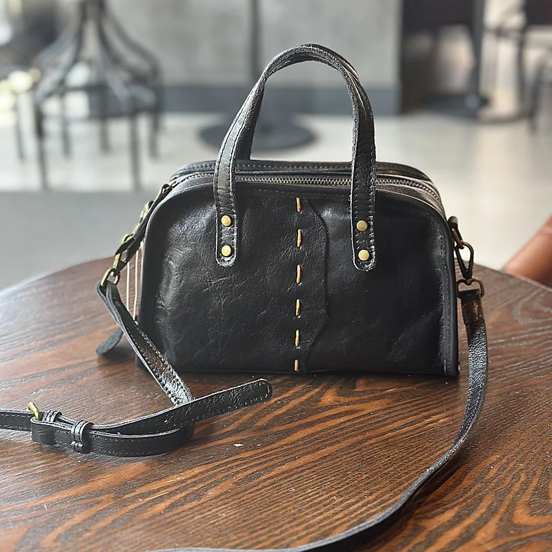 Small Black Leather Crossbody Bag Small Black Leather Purse