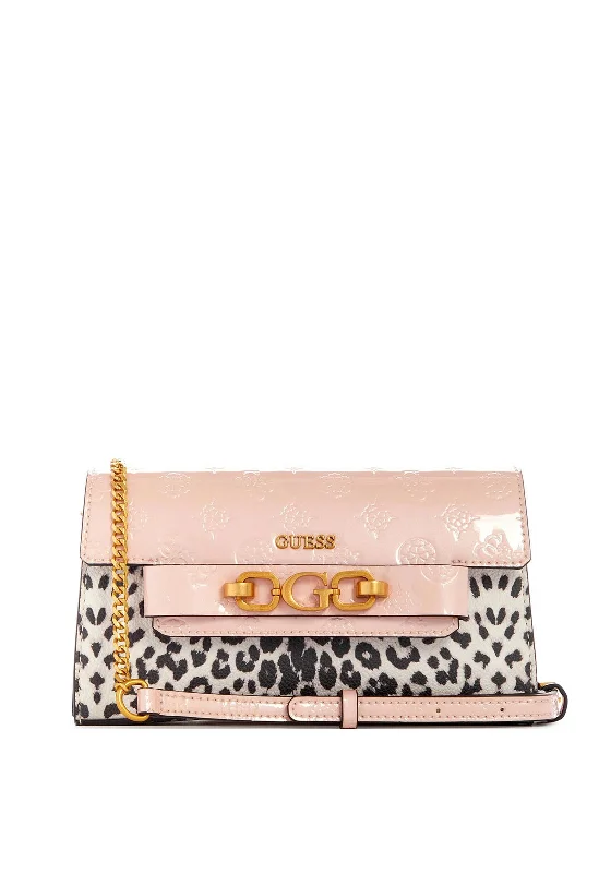 Guess Zira Mini Crossbody Bag, Leopard Multi