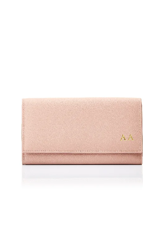 Personalised Saffiano Purse - Nude