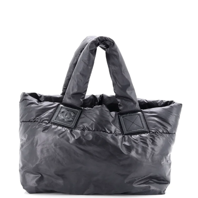 Coco Cocoon Reversible Tote Quilted Lambskin Small