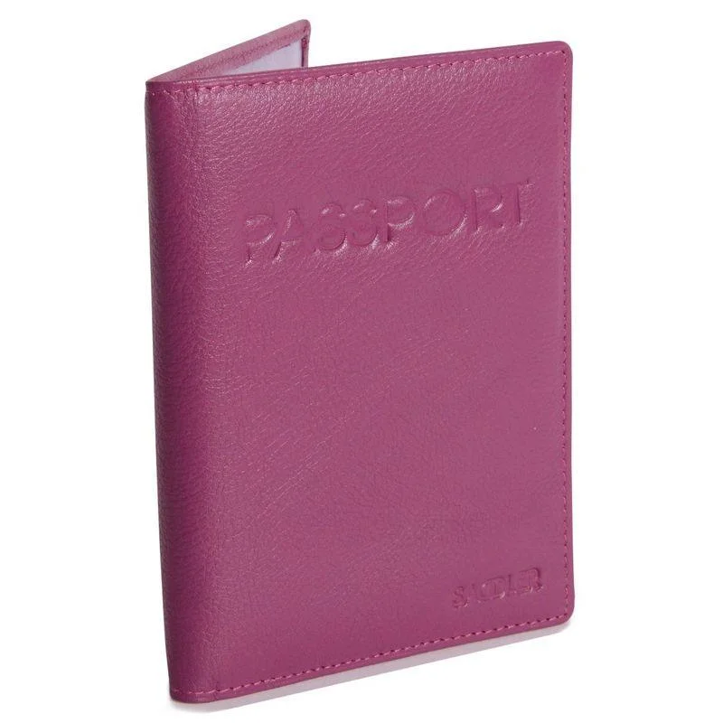 SADDLER HARPER Leather Passport Holder - RFID Protected, Slots for Cards and Boarding Pass