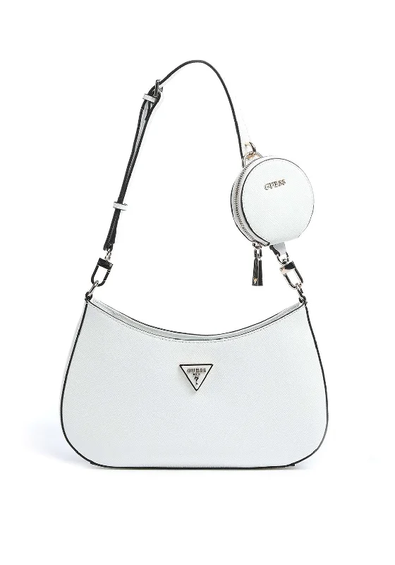 Guess Alexie Small Shoulder Bag, White