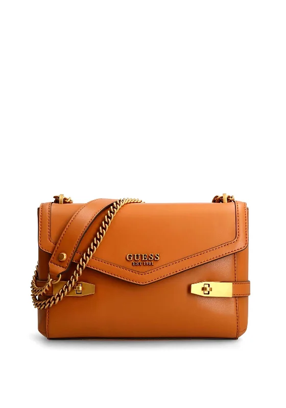 Guess Zadie Envelope Crossbody Bag, Cognac