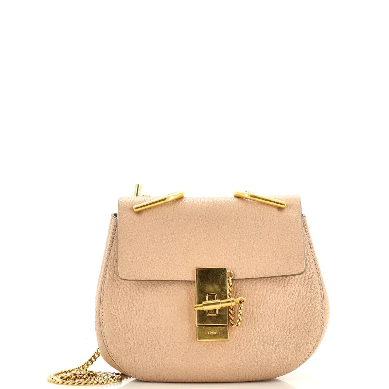 Drew Crossbody Bag Embossed Leather Mini