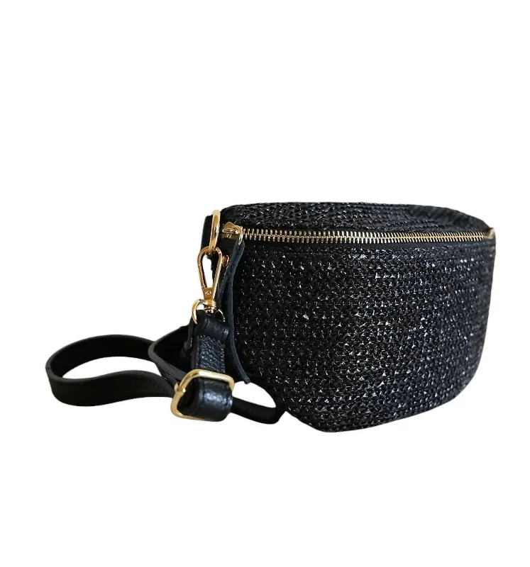 Women's Shelly Crochet Crossbody Bag In Black