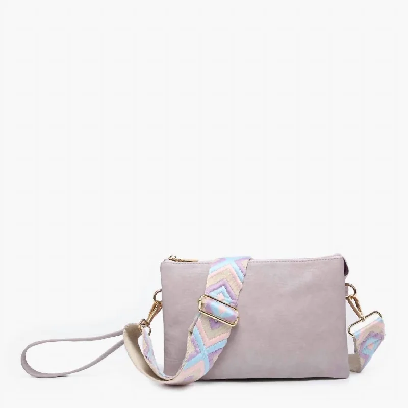 Izzy Guitar Strap Crossbody In Dusty Lavender