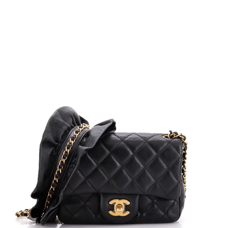 Romance Square Flap Bag Quilted Lambskin Mini