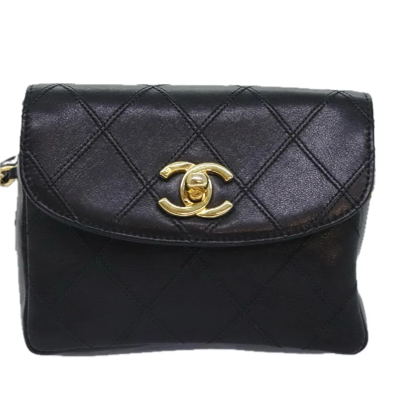 Chanel Coco Mark  Leather Shoulder Bag (Pre-Owned)