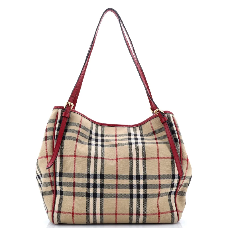 Canterbury Tote Horseferry Check Canvas Small