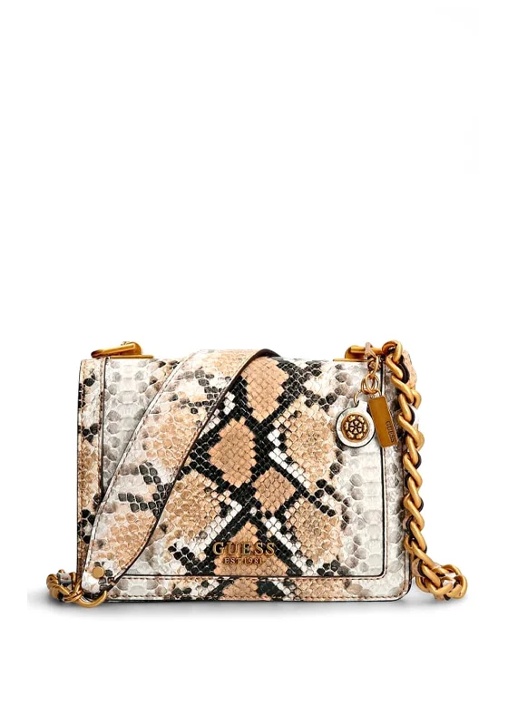 Guess Abey Python Finish Crossbody Bag, Natural