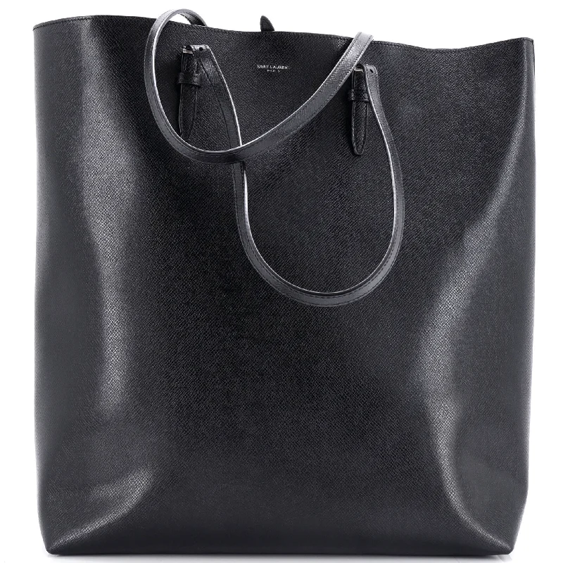 Belted Open Tote Leather