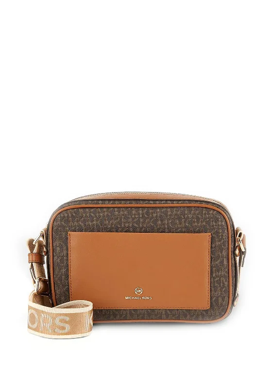 MICHAEL Michael Kors Maeve Logo Crossbody Bag, Brown & Acorn