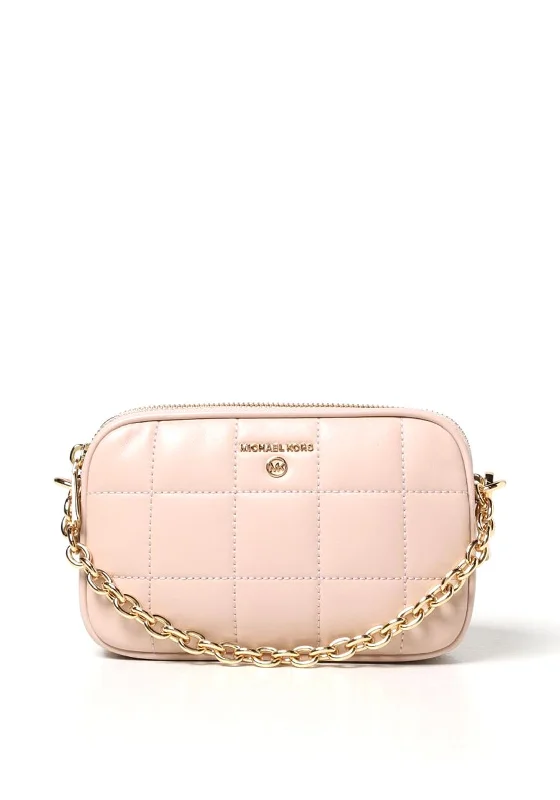 MICHAEL Michael Kors Jet Set Double Zip Crossbody Bag, Soft Pink