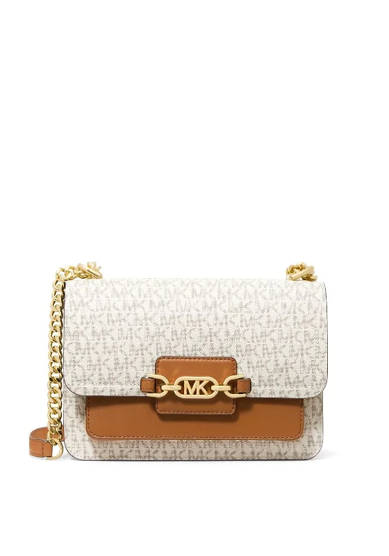 MICHAEL Michael Kors Heather Crossbody Bag, Vanilla & Acorn