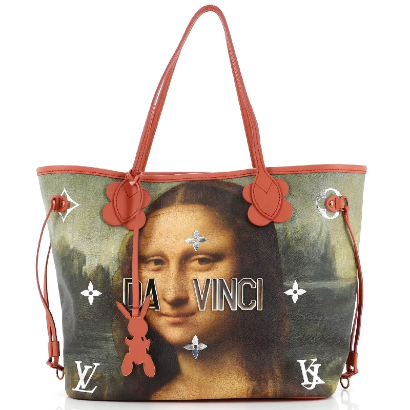 Neverfull NM Tote Limited Edition Jeff Koons Da Vinci Print Canvas MM