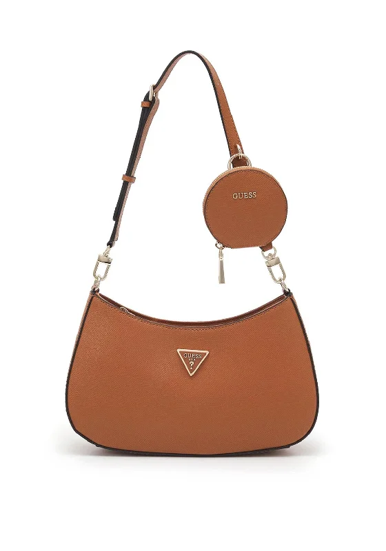 Guess Alexie Small Shoulder Bag, Light Cognac