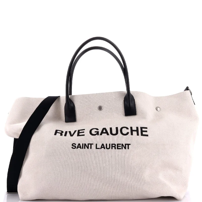 Rive Gauche Shopper Tote Canvas Maxi