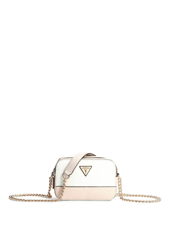 Guess Noelle Mini Crossbody Bag, White Multi