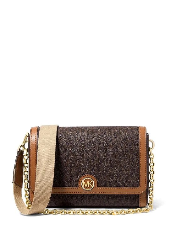 MICHAEL Michael Kors Freya Logo Crossbody Bag, Brown & Acorn