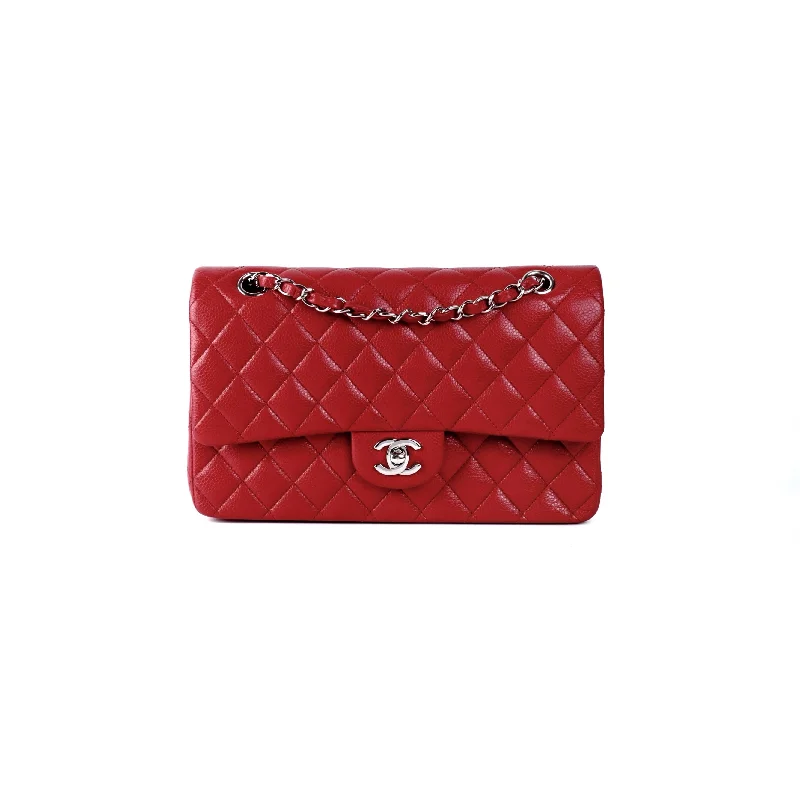 Chanel Classic Flap Medium/Large M/L Caviar Red - Series 14