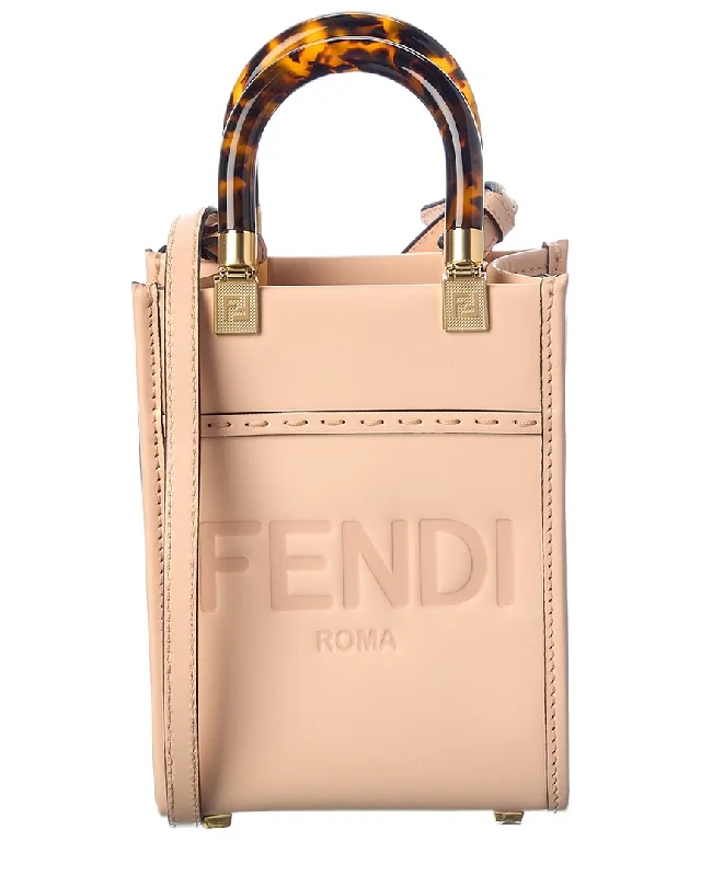 FENDI Sunshine Mini Leather Tote