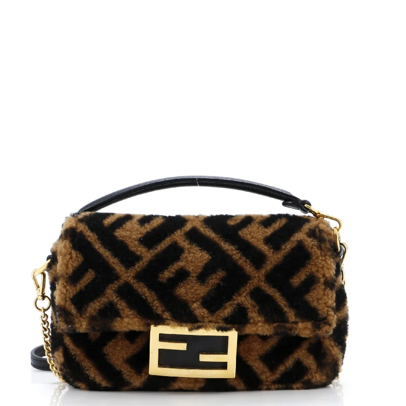 Baguette NM Bag Zucca Shearling Mini