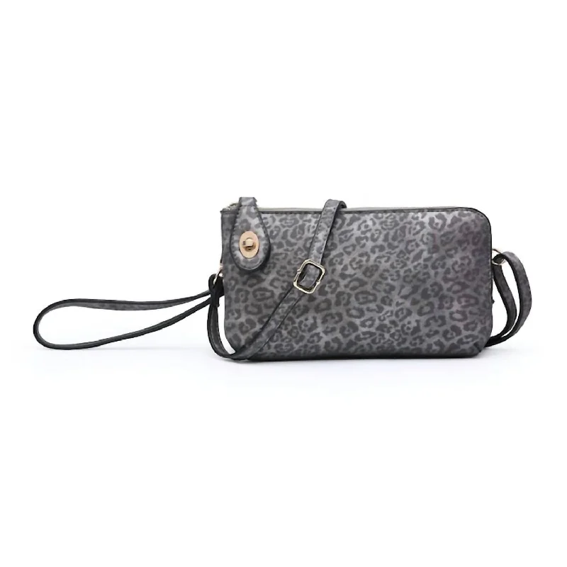 Kendall Safari Collection Wristlet/crossbody In Pewter