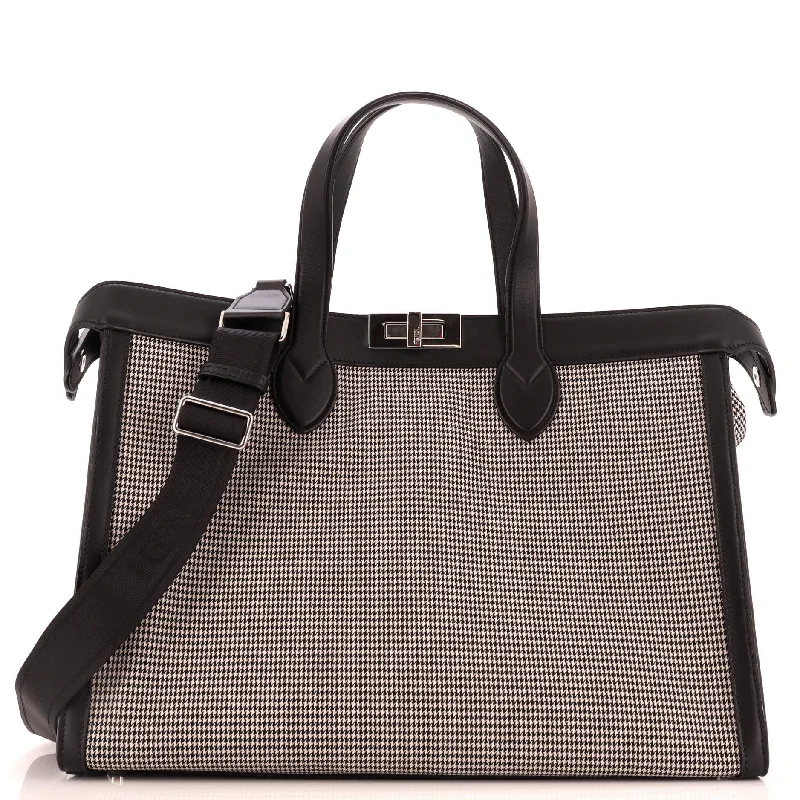 Peekaboo ISeeU Forty8 Handbag Houndstooth Wool