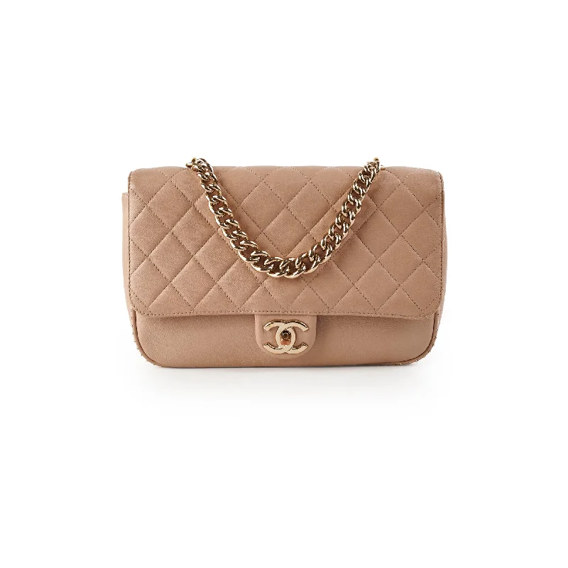 Chanel Caviar Seasonal Flap Beige 24 Series