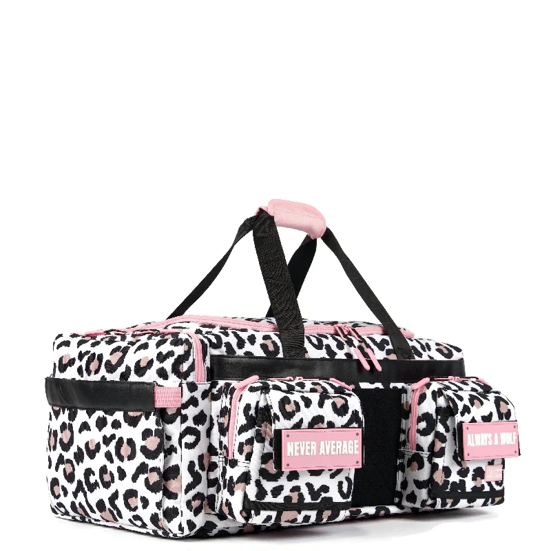 40L Ultimate Duffle Bag Leopard Pink Zip