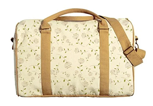 Vietsbay Women Floral Cute Patterns Printed Canvas Travel Duffle Bag Was_42