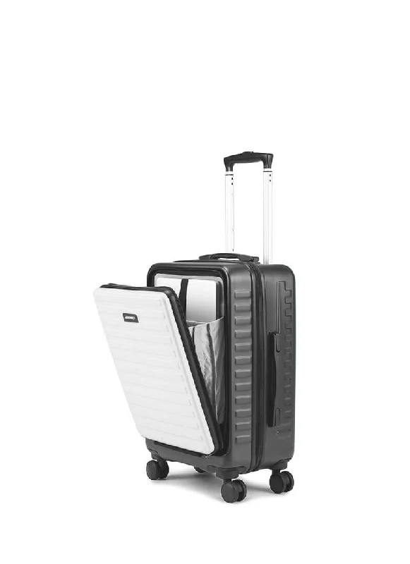 StarkPro | Grey/White | Cabin Hard Luggage