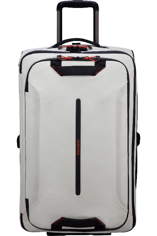 ECODIVER Duffle with wheels 67cm  - Cloud White