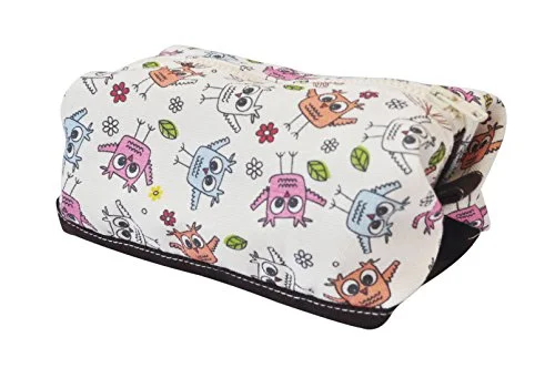 Vietsbay'S Women Owls Patternprint Canvas Toiletry Bag Makeup Cosmetic Pouch