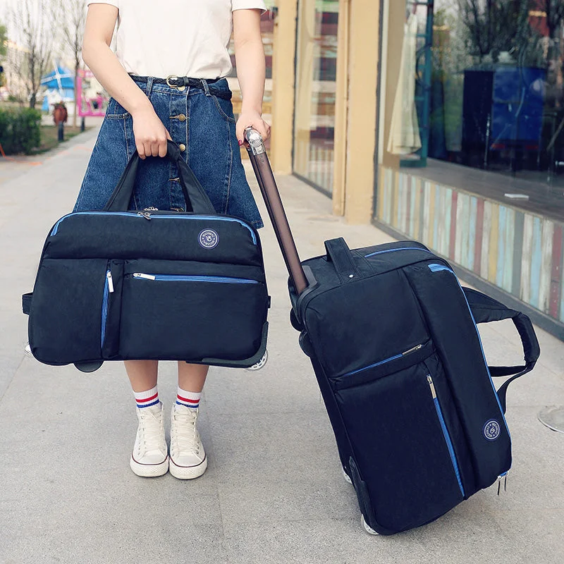 Carry On Luggage Rolling Bag Wheeled Trolley Bag Travel Luggage Bag Travel Boarding Bag With