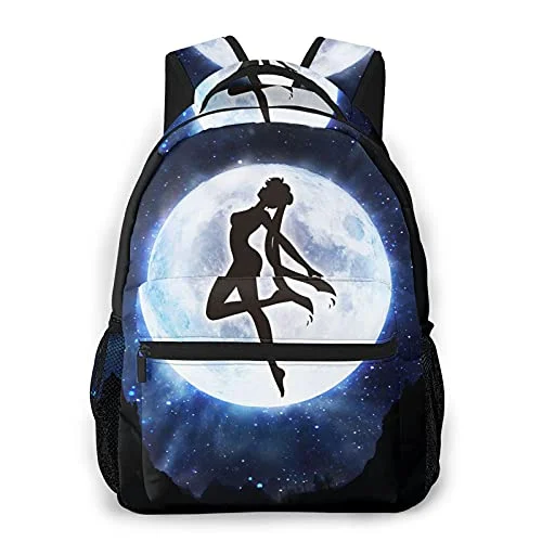 Sai-Lor Mo-On Backpack Travel College School Daypack Bookbag Casual Sports Backpack Laptop Backpack For Women Men