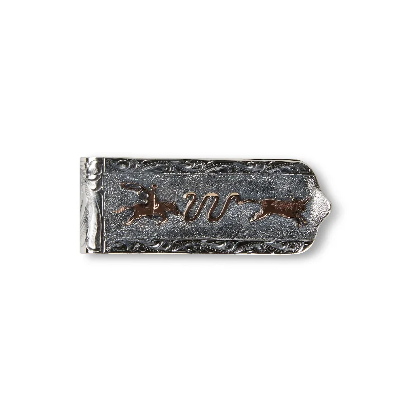 Roper, Steer, Tom Lea W SS Money Clip