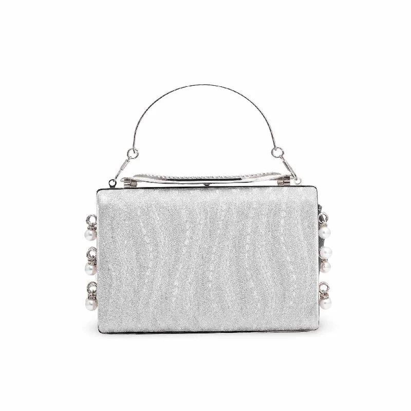 Silver Bridal Clutch P15262